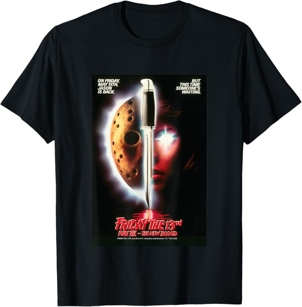 Friday The 13th Halloween Design Jason is Back T-Shirt | Amazon (US)
