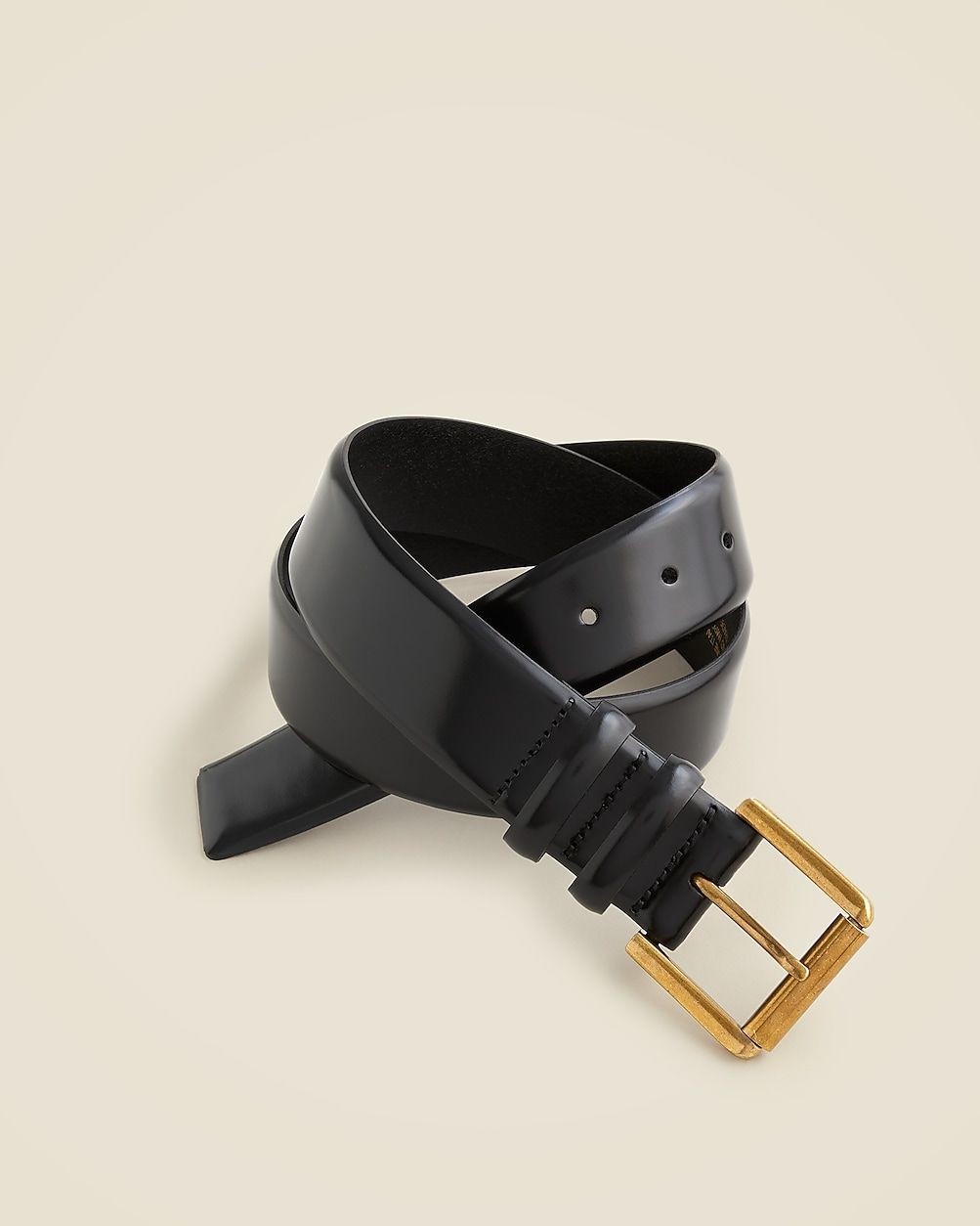 Wide belt in spazzolato leather | J. Crew US