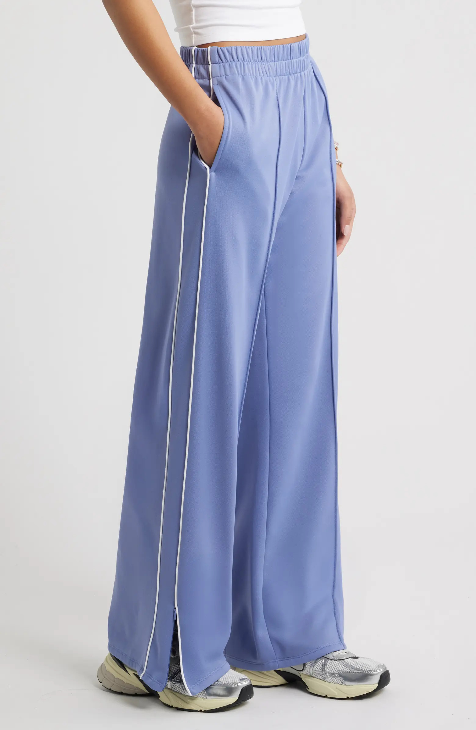 High Waist Fleece Track Pants | Nordstrom