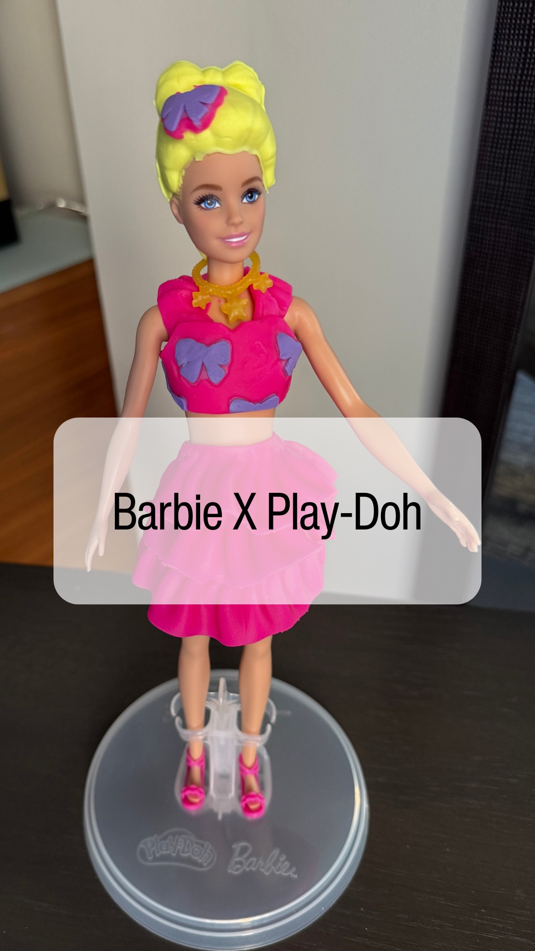 Take a look at our newest obsession—Barbie and Play-Doh collide! It just launched and it’s incredible. We love that it brings together physical, sensory, and communicative play all in one set.💕🎀💄

I would’ve gone wild for this as a kid! It’s available at Target for $19 and comes with the doll, stand, Play-Doh, and all the tools you need. You can also grab extra pattern packs for $9.

| New Toys, Summer Toys, Barbie, Play-Doh, SAHM, Target Haul, Target Toys, Best Toys |