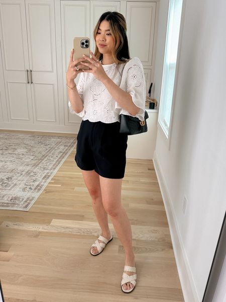 Love a good tailored short 🥰

Top size small
Bottoms size 26

Work outfit, summer outfit, sandals, travel outfit, petite style

#LTKSeasonal #LTKShoeCrush #LTKWorkwear
