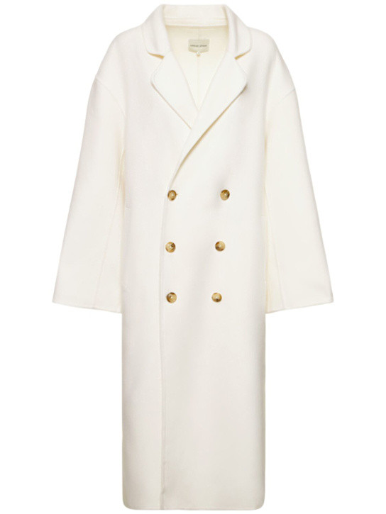 Borneo double breast wool long coat | Luisaviaroma