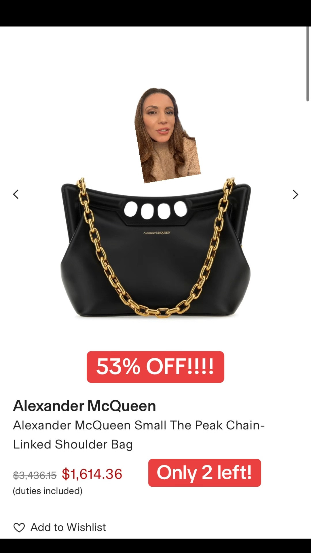 Alexander McQueen bag sale!! 53% OFF!!!

#LTKSaleAlert #LTKItBag #LTKSeasonal