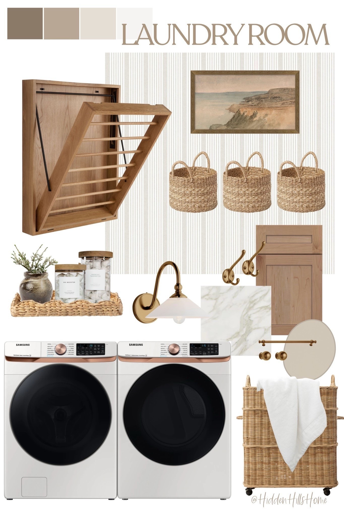 Laundry room mood board! Cute and functional laundry room refresh, laundry room design, home decor ideas, laundry room inspiration, home design #laundryroom

#LTKHome #LTKFindsUnder100 #LTKSaleAlert