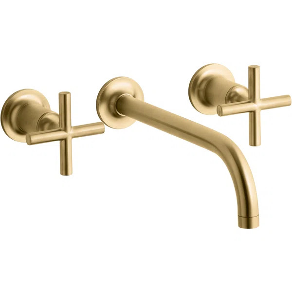 T14414-3-2MB Purist® Wall Mounted Bathroom Faucet | Wayfair North America