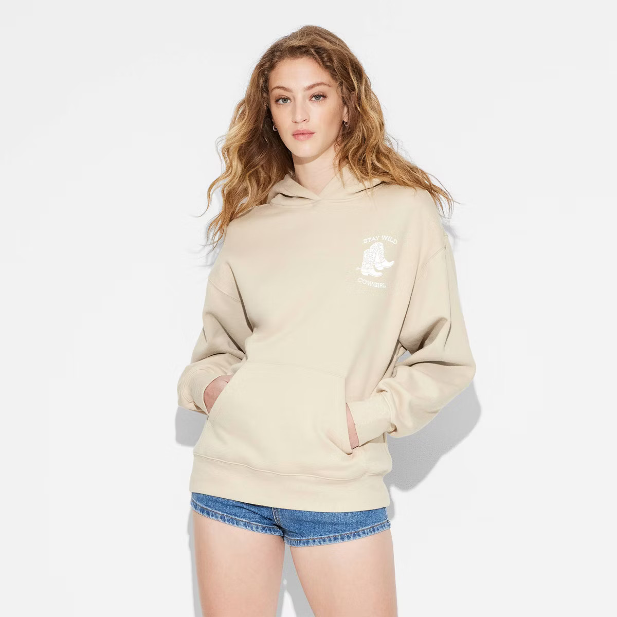 Women's Perfect Hoodie Sweatshirt - Wild Fable™ Tan M | Target
