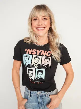 Pop Culture Graphic Crop Tee for Women$10.00($8.00 - $10.00)Hot Deal114 ReviewsColor: NSYNC$19.99... | Old Navy (US)