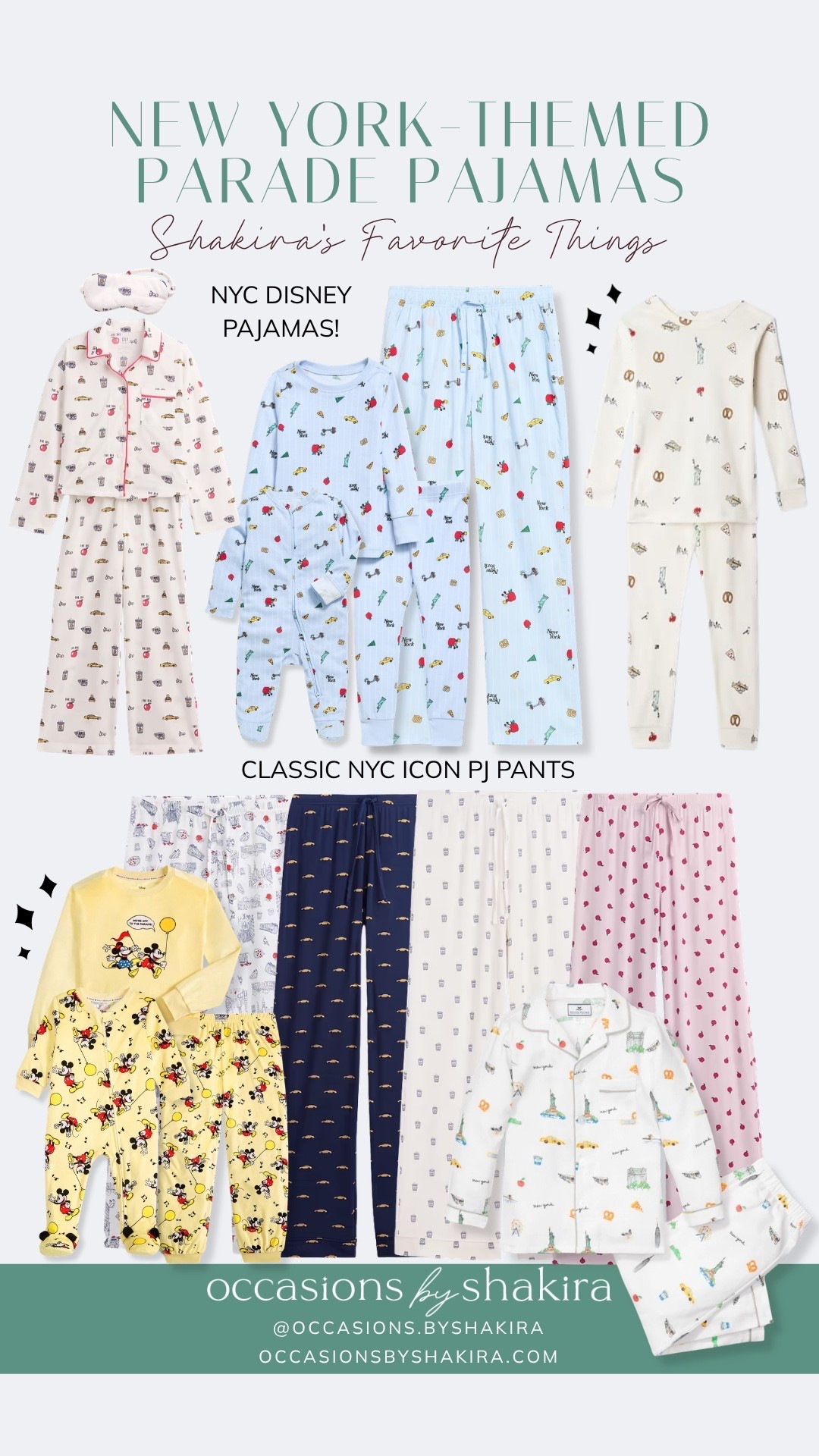 Lots of cute PJ options for your Thanksgiving parade watch party!