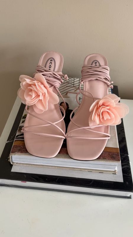 Lace up heel sandals with flower 

#LTKshoecrush #LTKVideo #LTKfindsunder50