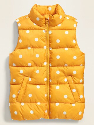 Frost-Free Quilted Puffer Vest for Girls | Old Navy (US)