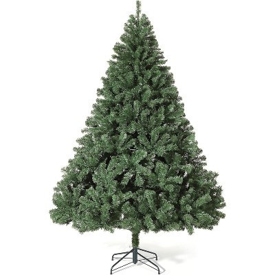 Garvee 7.5FT Chrismas Tree, Hinged Branches, Metal Collapsible Base, Easy Assembly, Holiday Home Office Decoration, Green | Target