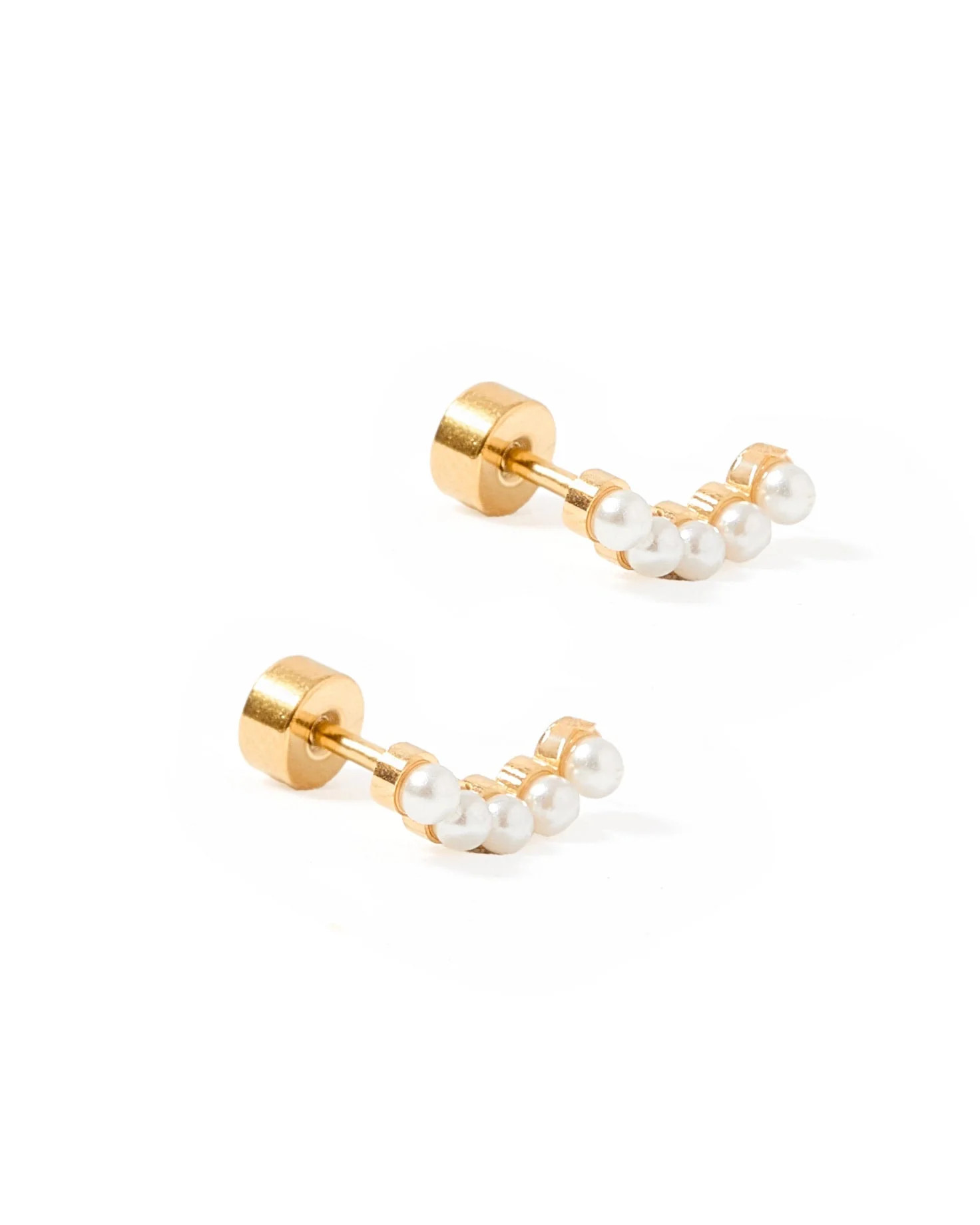 Screwback Stud Earrings - Abigail Pearl - Shop LINNY CO | LINNY CO LLC