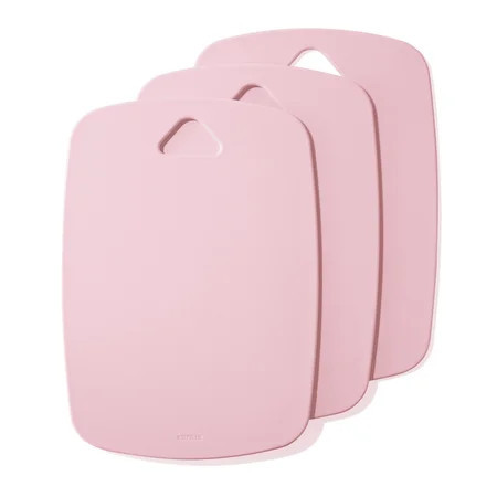 Carote 3 Pc Colorful Plastic Cutting Board Set, Thick Chopping Mats with Easy-Grip Handle, Dishwasher Safe，13.78 Inch | Walmart (US)