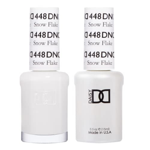 DND Gel Polish Set, White Collection, UV/LED Gel Polish and Air Dry Nail Lacquer, Matching Chip-Free Polish Duo, 448 Snow Flake, 0.5 Fl Oz | Amazon (US)