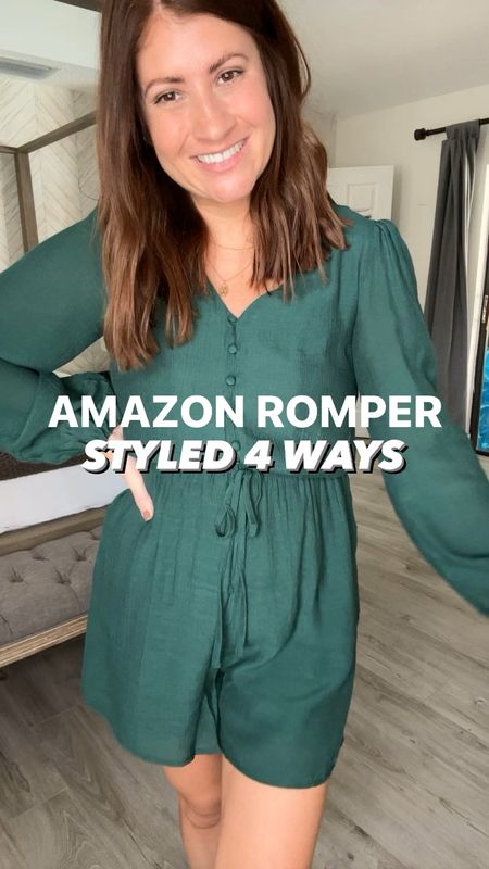 Found the perfect long sleeve romper for us warm weather girlies, that need outfit ideas for all things fall and through the holiday season! 🙌🏼

✨Follow me for more outfit ideas, try ins and more!✨

Head to my Amazon October Highlight for a closer look! 

Wearing a size small! 

25%off code: 2570BG7l (10/19-21)

#LTKstyletip #LTKHoliday #LTKSeasonal