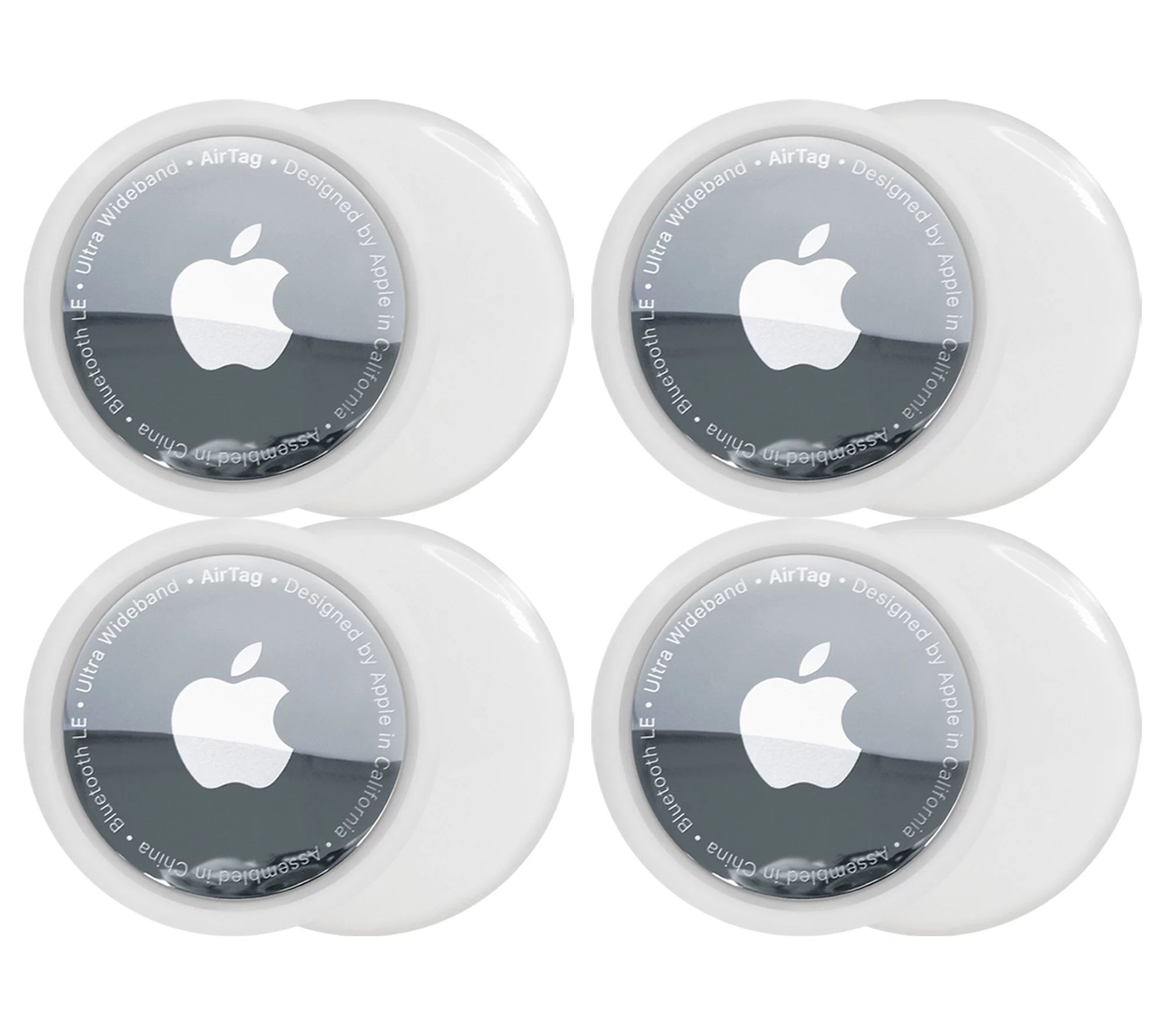 Apple AirTag 4-Pack with 4 Silicone Cases &Voucher - QVC.com | QVC