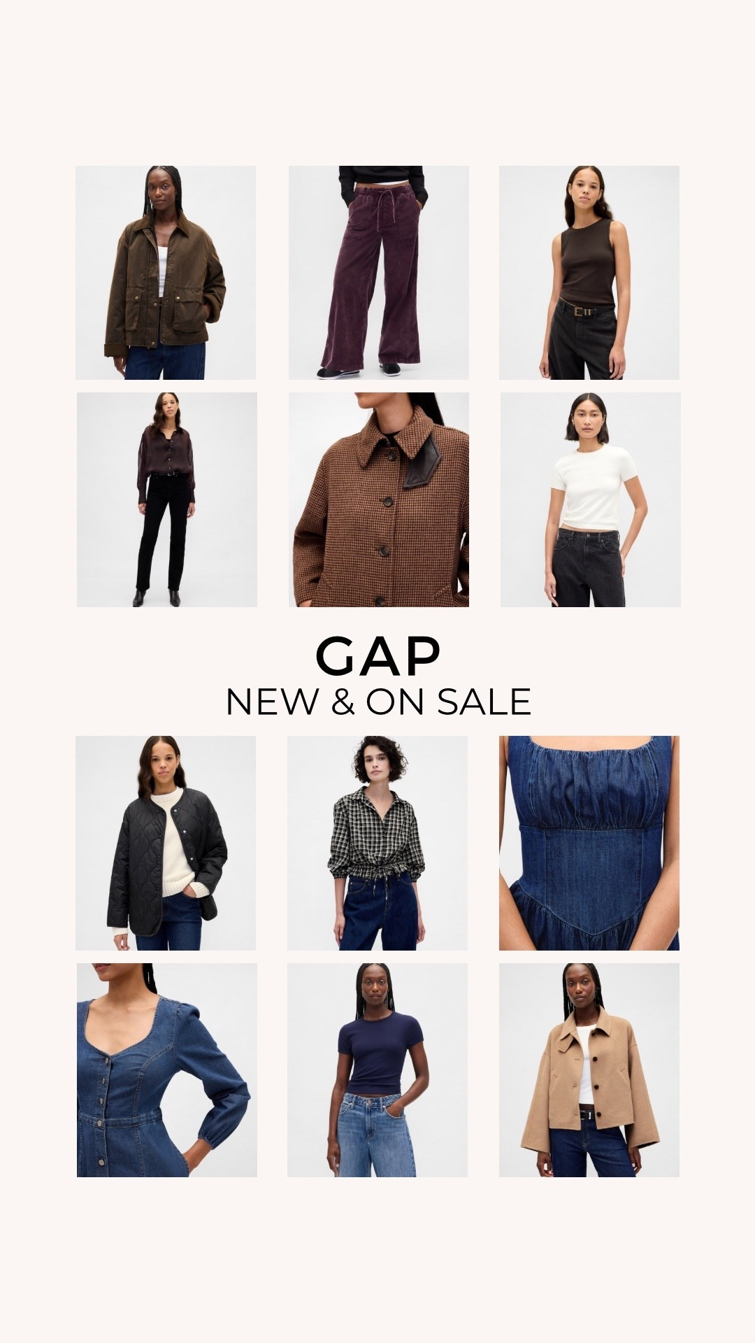 Gap new arrivals , gap sale

Fall outfit , chocolate brown , autumn , sheer top , button down , chore jacket , barn coat , corduroy pants , drawstring pants , purple pants , denim dress , corset dress , drop waist dress , plaid top , shell top , classic , sweetheart neckline , cropped jacket , cashmere tee , sweater tee , short sleeve cashmere , ribbed tee , waffle tee , wardrobe basics , casual outfitt

#LTKFallSale #LTKFindsUnder50 #LTKSaleAlert