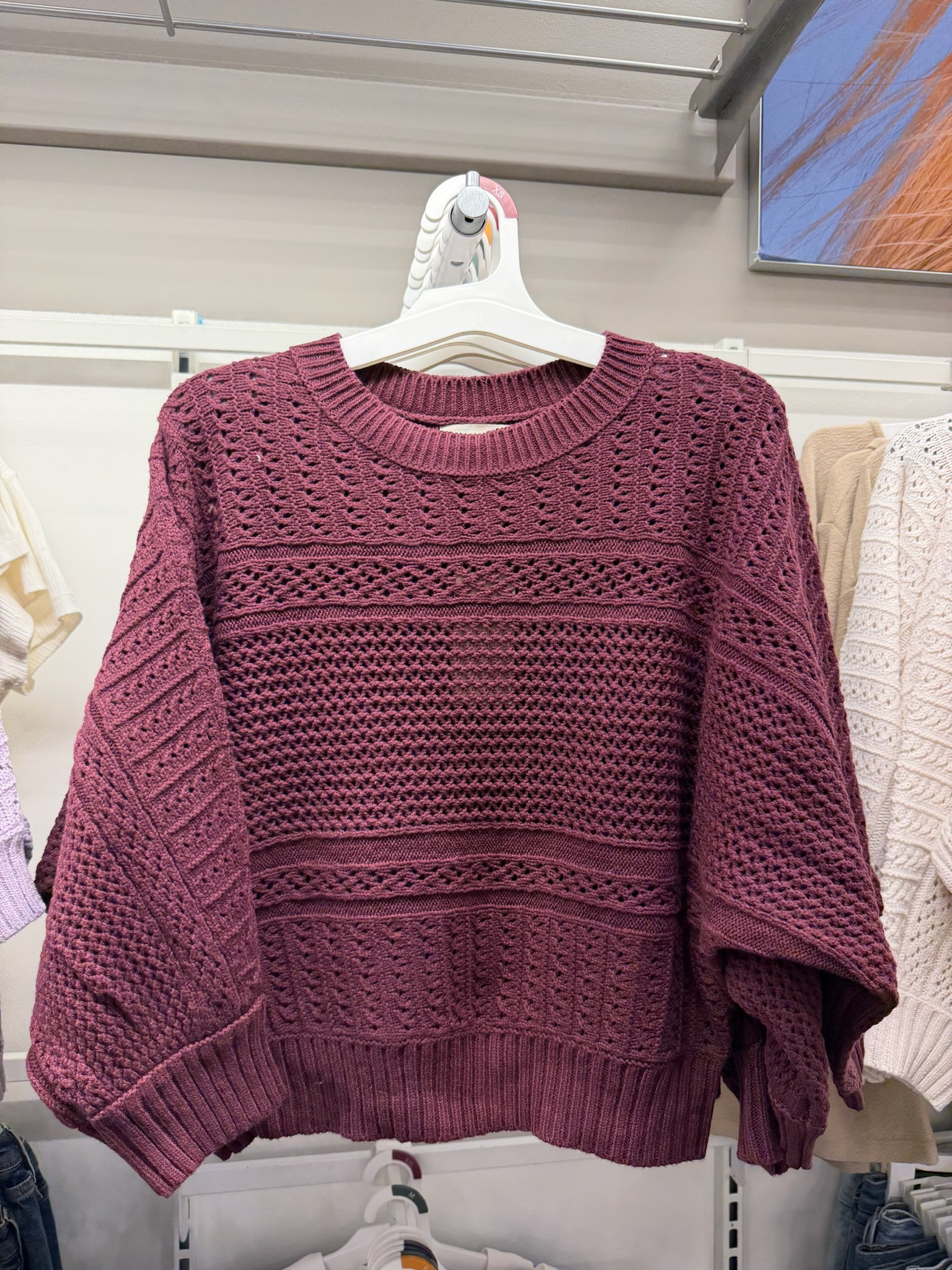 This burgundy open-knit sweater is perfect for fall 🍂 Such a pretty color for transitioning into cooler weather and it would be so cute styled with jeans, trousers or a skirt!

wedding guest dress summer, country concert outfits, summer outfits over 40, teacher outfits, summer dresses, back to school outfits, vacation outfits beach, date night outfits, business casual workwear, concert outfit ideas
 

 #LTKgrwm #LTKootd #LTKSeasonal