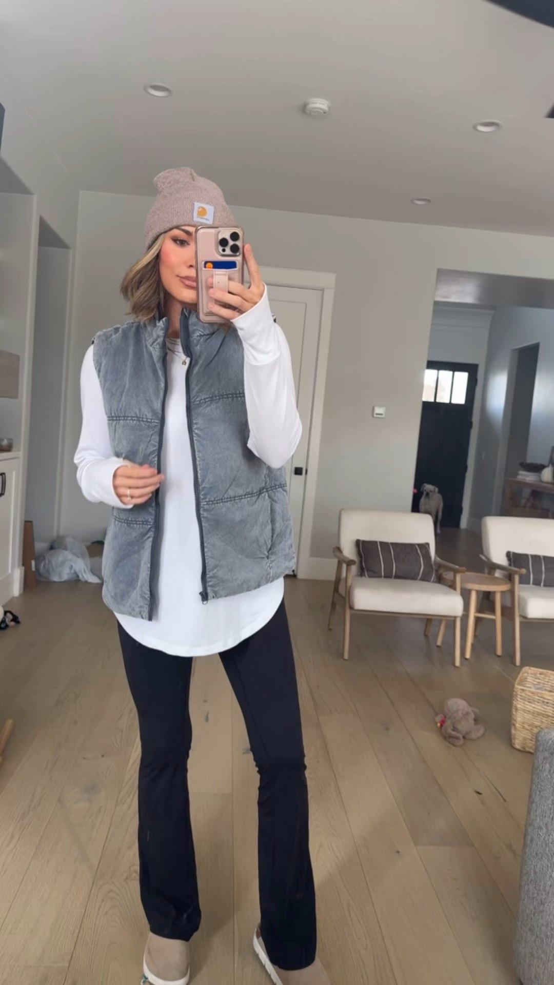 Walmart puffer vest size large only $25
Tee size medium
Leggings are tall girl friendly wearing an extra tall also come in ultra tall!

#LTKTall #LTKOver40 #LTKStyleTip