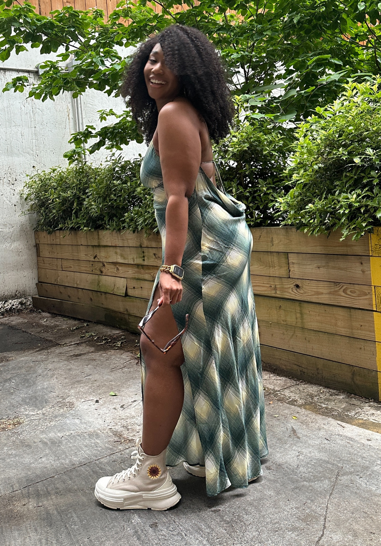 Maxi , but make it sexy 🔥 obsessed with this cowl in the back of this high slit maxi from @becandbridge. 

#LTKSeasonal #LTKcurves #LTKFind