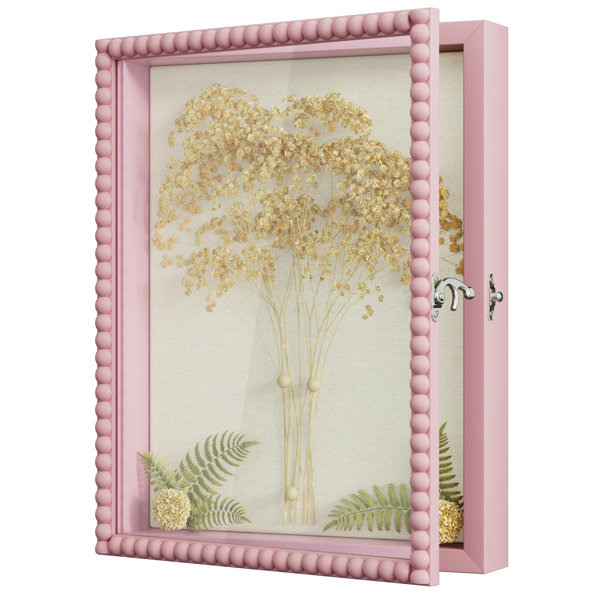 Love-KANKEI Shadow Box Frame 11x14, Deep Large Shadow Box Display Case with Unique Beads Door and... | Amazon (US)