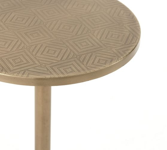 Hale 11" Round Adjustable Accent Table | Pottery Barn (US)