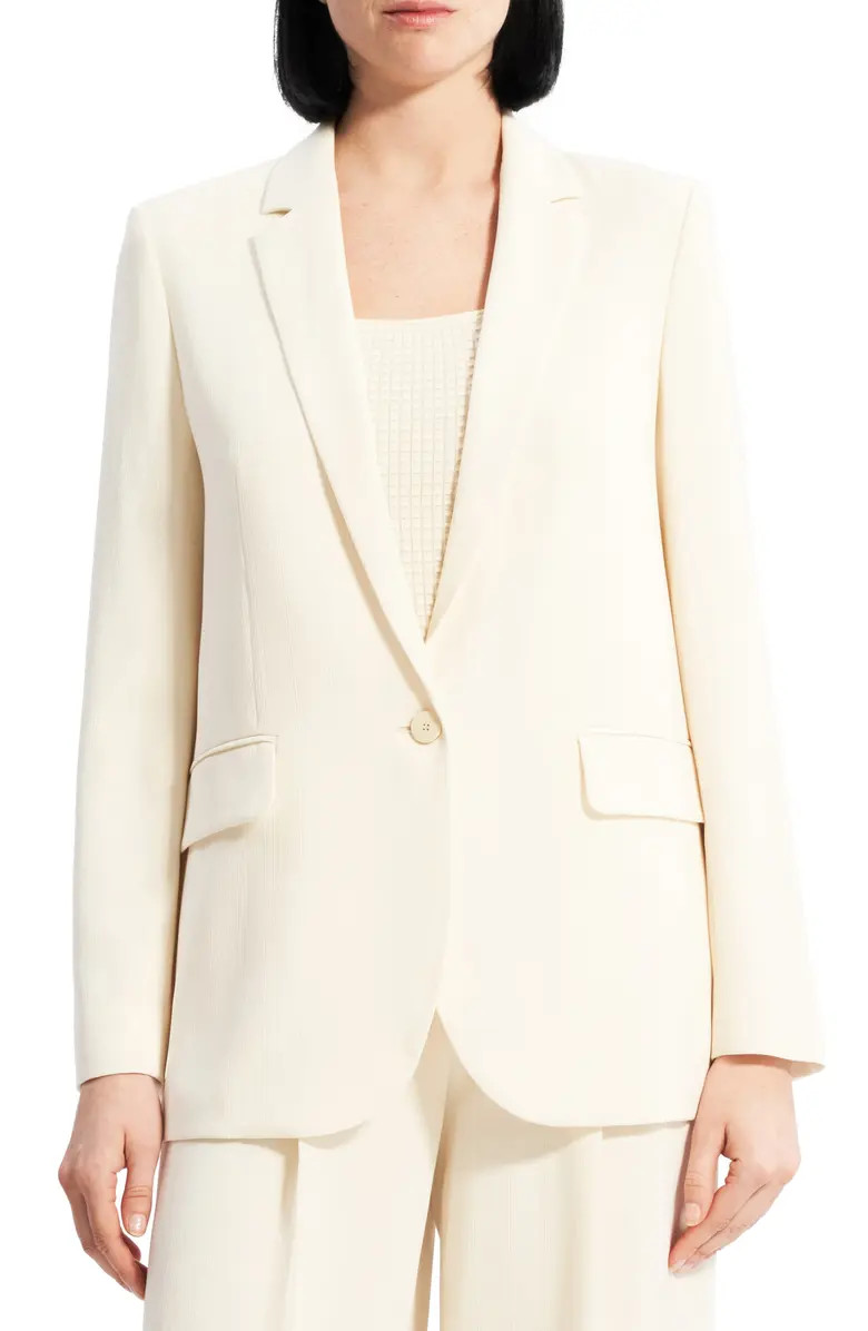 Theory One-Button Blazer | Nordstrom | Nordstrom