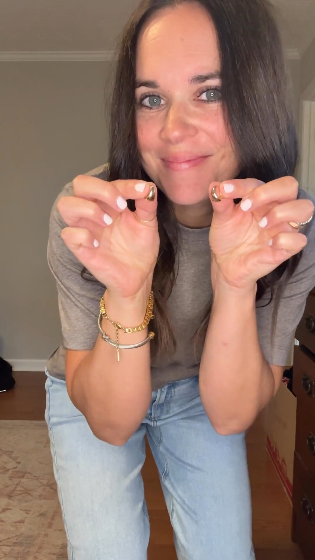 Wearing a 2 short in barrell jeans (sized down) and a small in tee. 

#LTKFindsUnder50 #LTKStyleTip