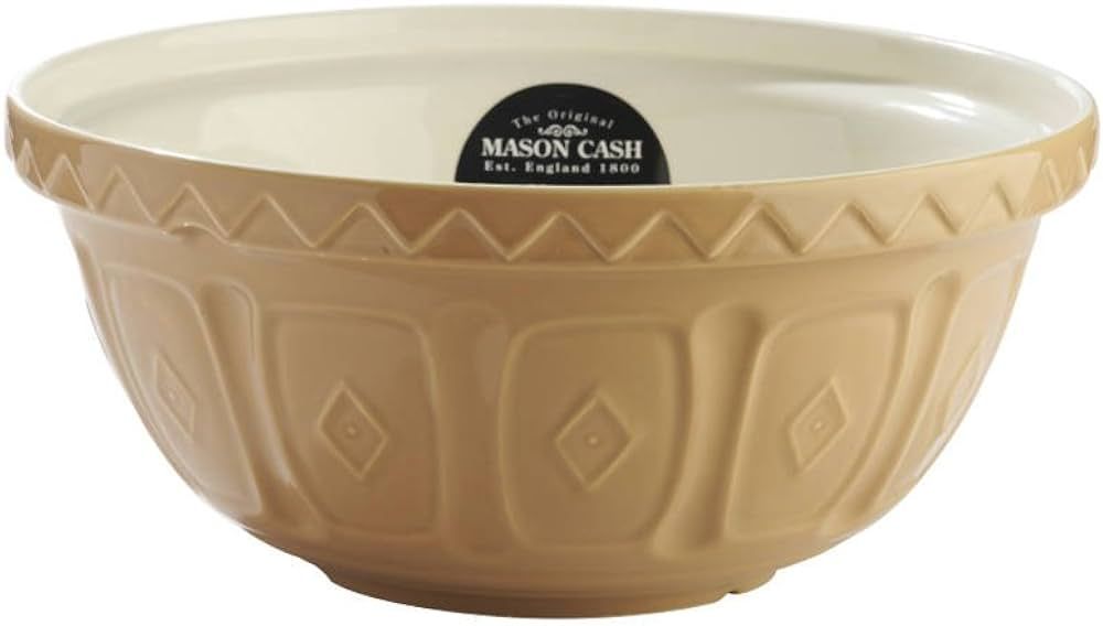 Mason Cash Cane Collection Beige 30 CM Chip Resistant Earthenware Mixing Bowl | Amazon (US)
