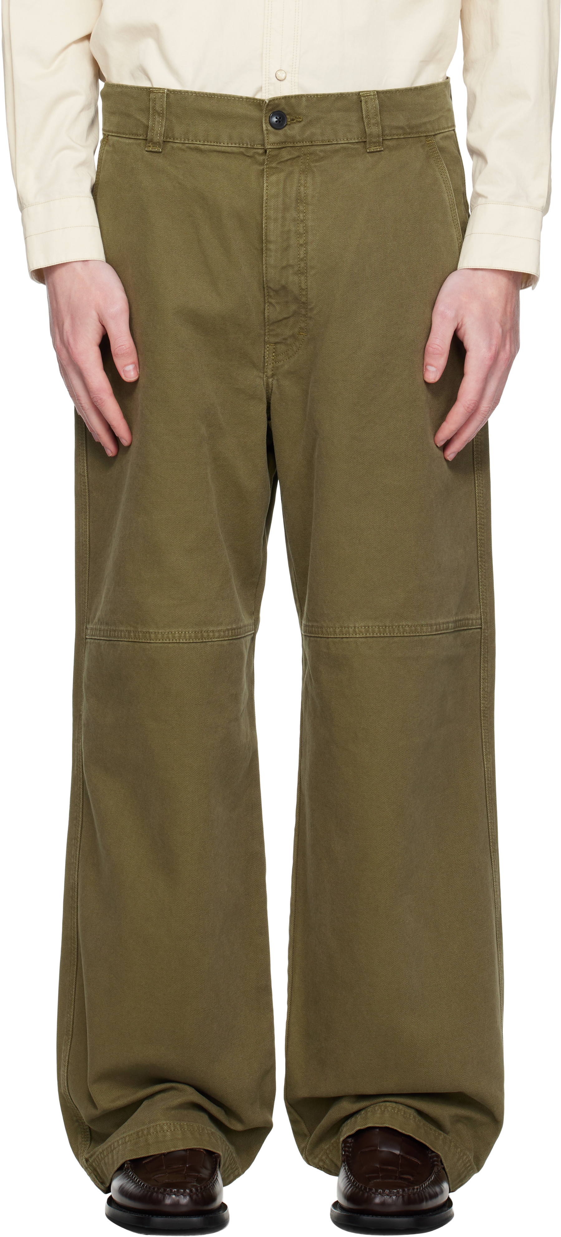 HOPE Khaki Workwear Trousers | SSENSE