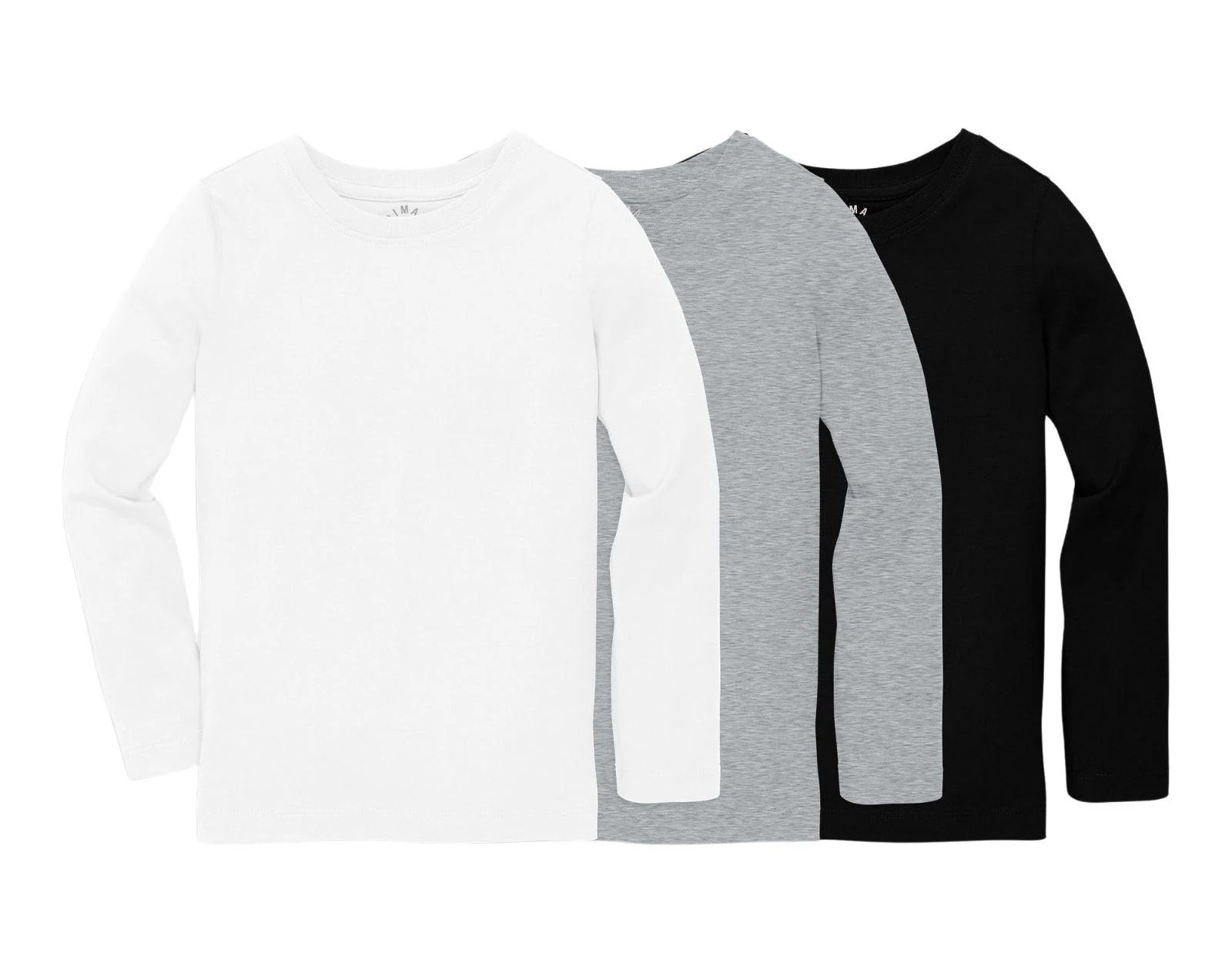Long Sleeve Slim Tee - 3 Pack - Neutral mix / 2 | Ten Little