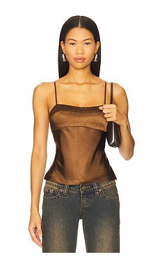 NIA Avalon Top in Mousse from Revolve.com | Revolve Clothing (Global)