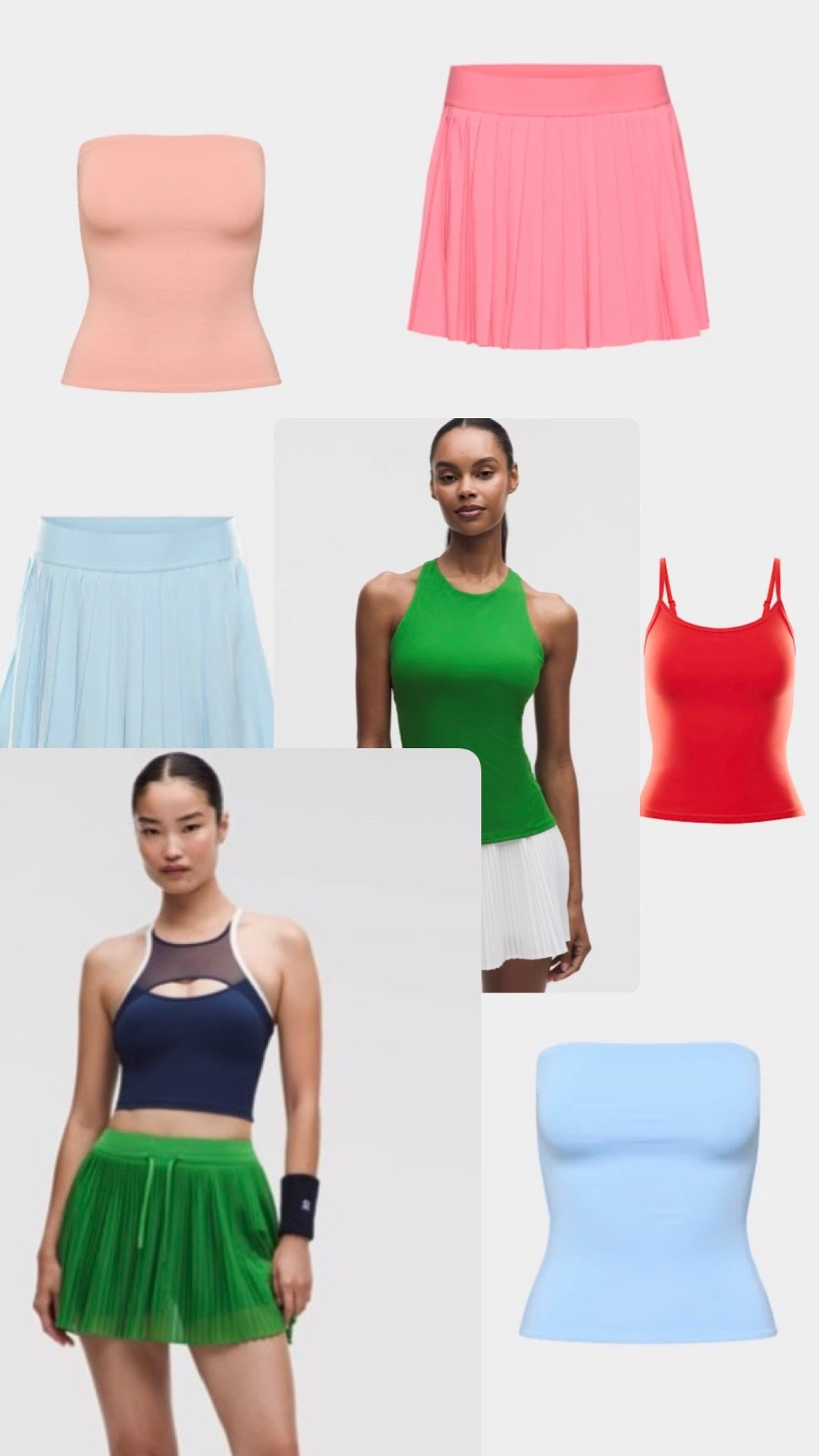 Tennis/ Golf fits I’ve been loving wearing! Aritzia items still on sale. Lulu ones will sell out fast! Wearing a small in everything ⛳️🎾

#LTKsummer #LTKsale #LTKfitness