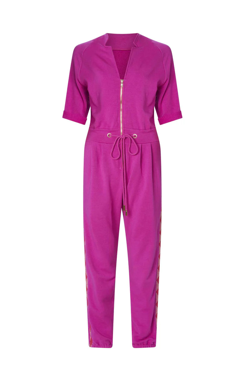 The Caroline Jumpsuit in Fuchsia | La Peony Clothing