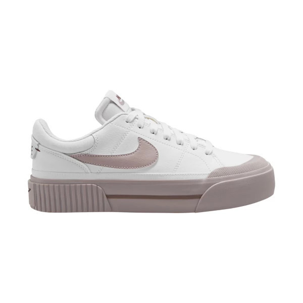 Women's Nike Court Legacy Lift Shoes 9.5 White/Platinum Violet-Smokey Mauve | Scheels