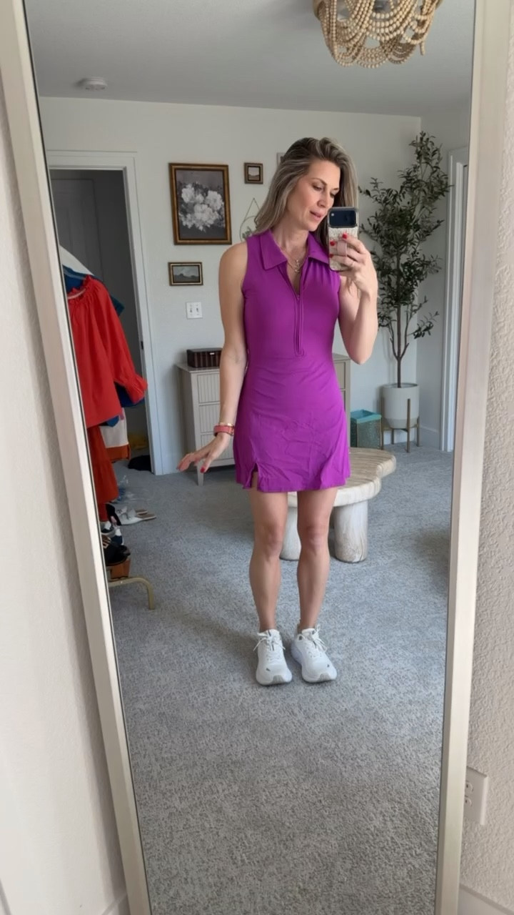 Athletic dress / golf dress with built-in shorts. The perfect sporty summer outfit — comfortable, flattering, and great for golf, tennis, workouts, or everyday athleisure wear

#LTKootd #LTKfitnessgoals #LTKActive