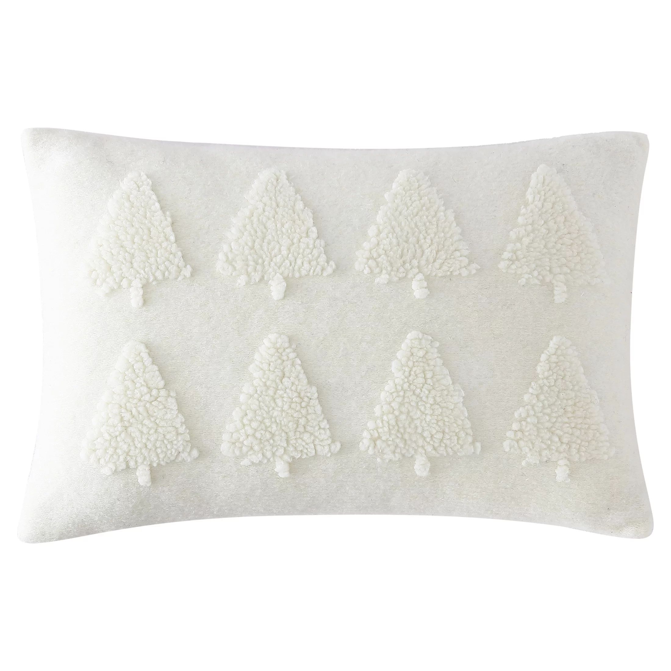 Mainstays, Tree Oblong Decorative Throw Pillow, Ivory, 14" x 20", Oblong, 1 Pack | Walmart (US)