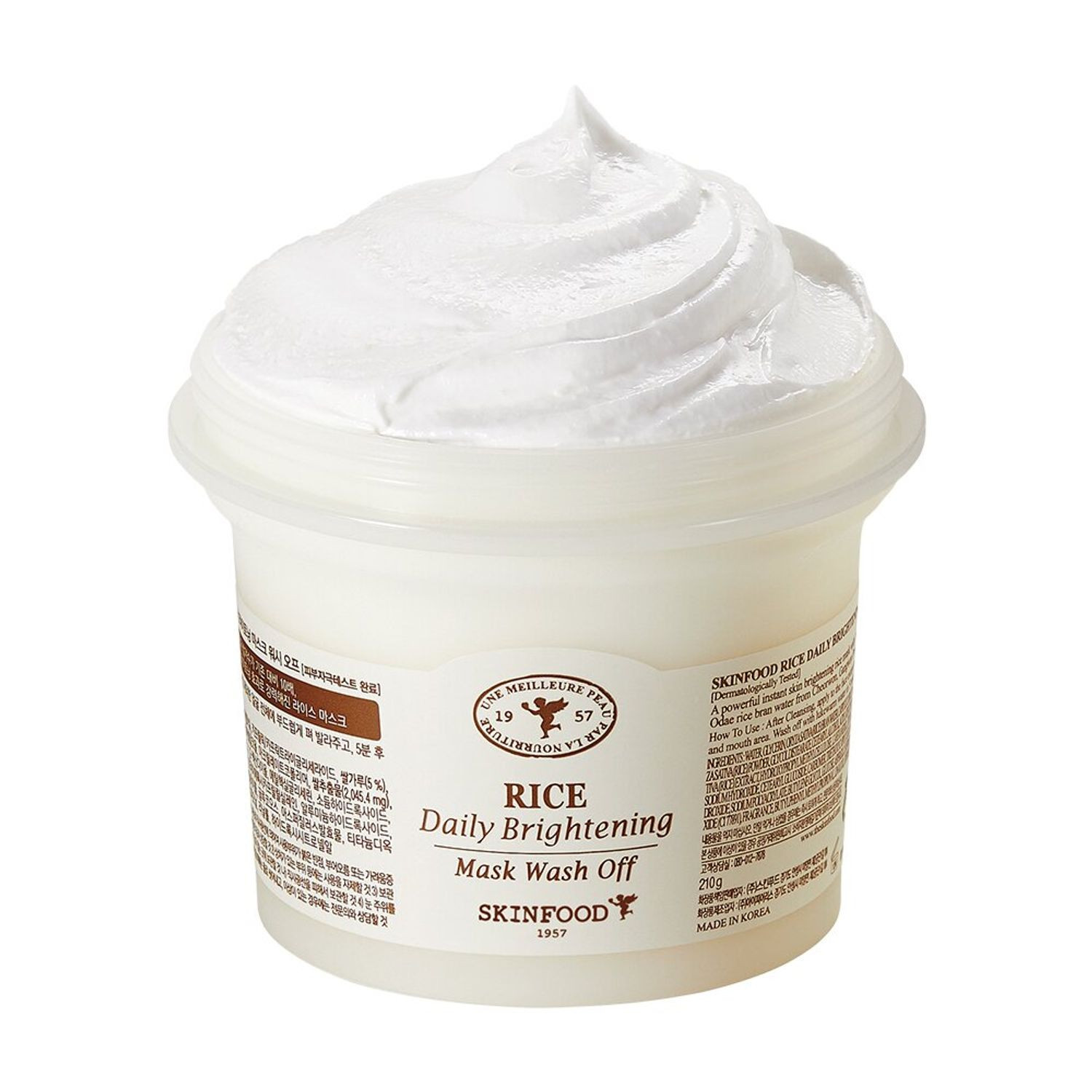 SKIN FOOD Rice Daily Brightening Mask Wash Off 210g  | OLIVE YOUNG Global | Olive Young Global