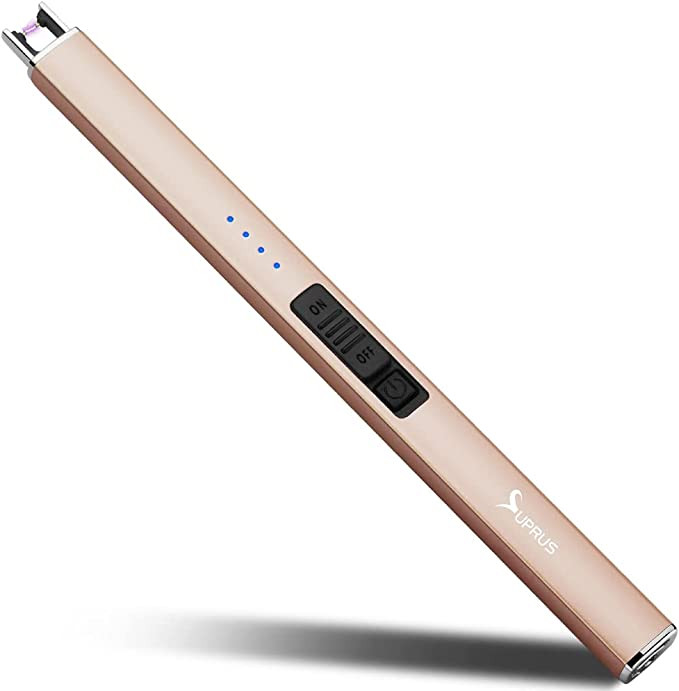 SUPRUS Electric Lighter Arc Windproof Flameless USB Rechargeable Lighter with Safety Lock for Can... | Amazon (US)