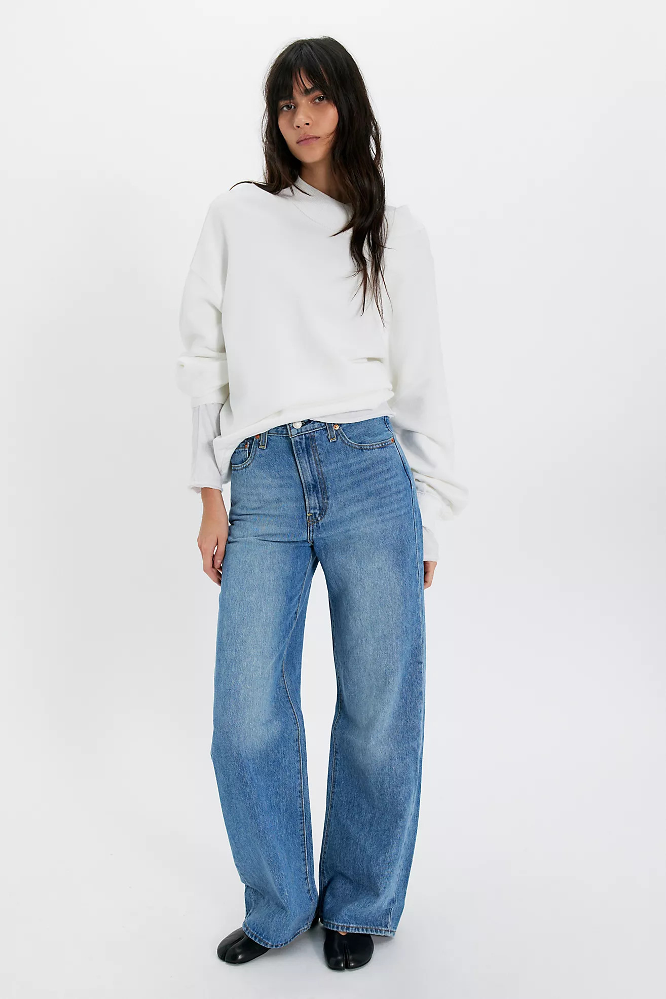 Levi's Ribcage Wide-Leg Jeans | Free People (Global - UK&FR Excluded)
