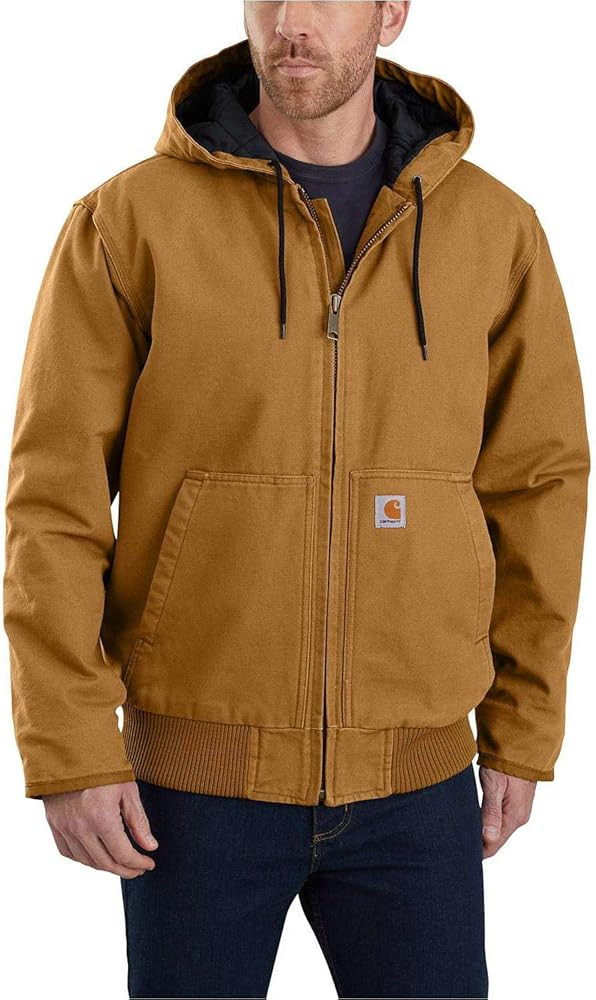 Carhartt Men's 104050 J130 Washed Duck Active Jac | Amazon (US)