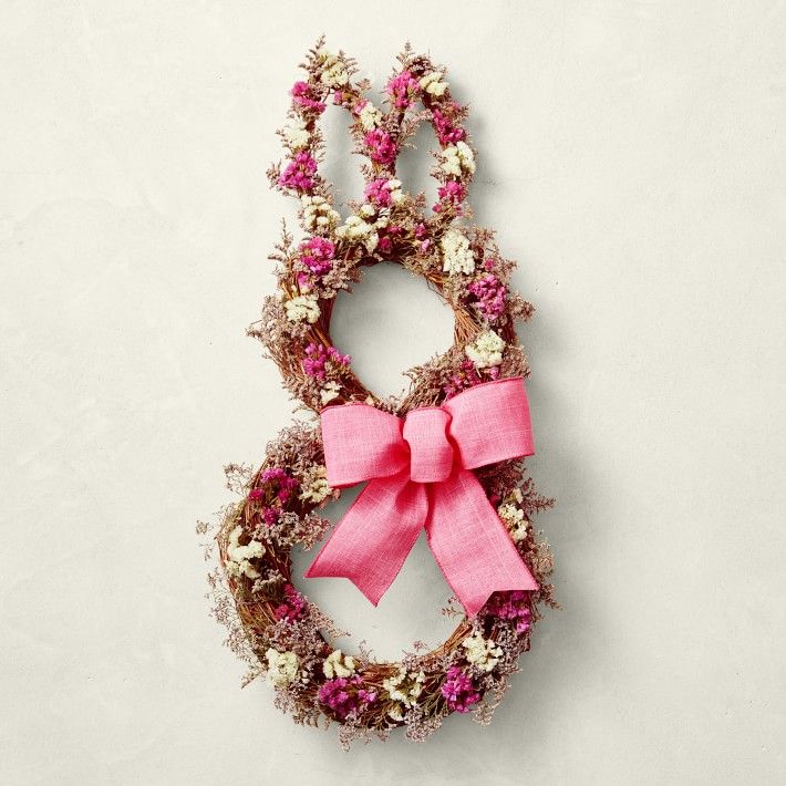 Lovey Bunny Live Wreath | Williams-Sonoma