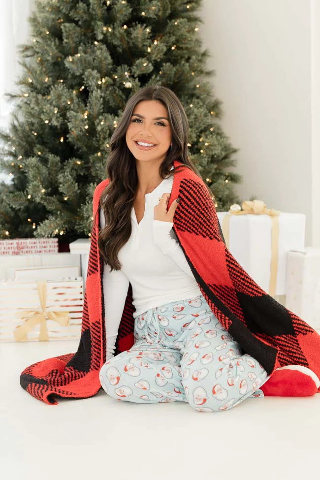 Make Me Believe Buffalo Plaid Blanket FINAL SALE | Pink Lily