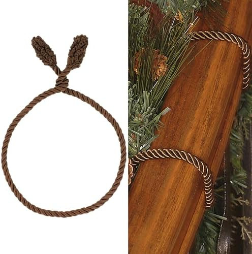 Haute Decor Decorative Garland Ties, 6 Pack, 20 inches (Brown) - Hang Garland, Lights, and Decora... | Amazon (US)