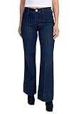 Seven7 Women's Misses Pintuck Wide Leg Jean, Cruella | Amazon (US)