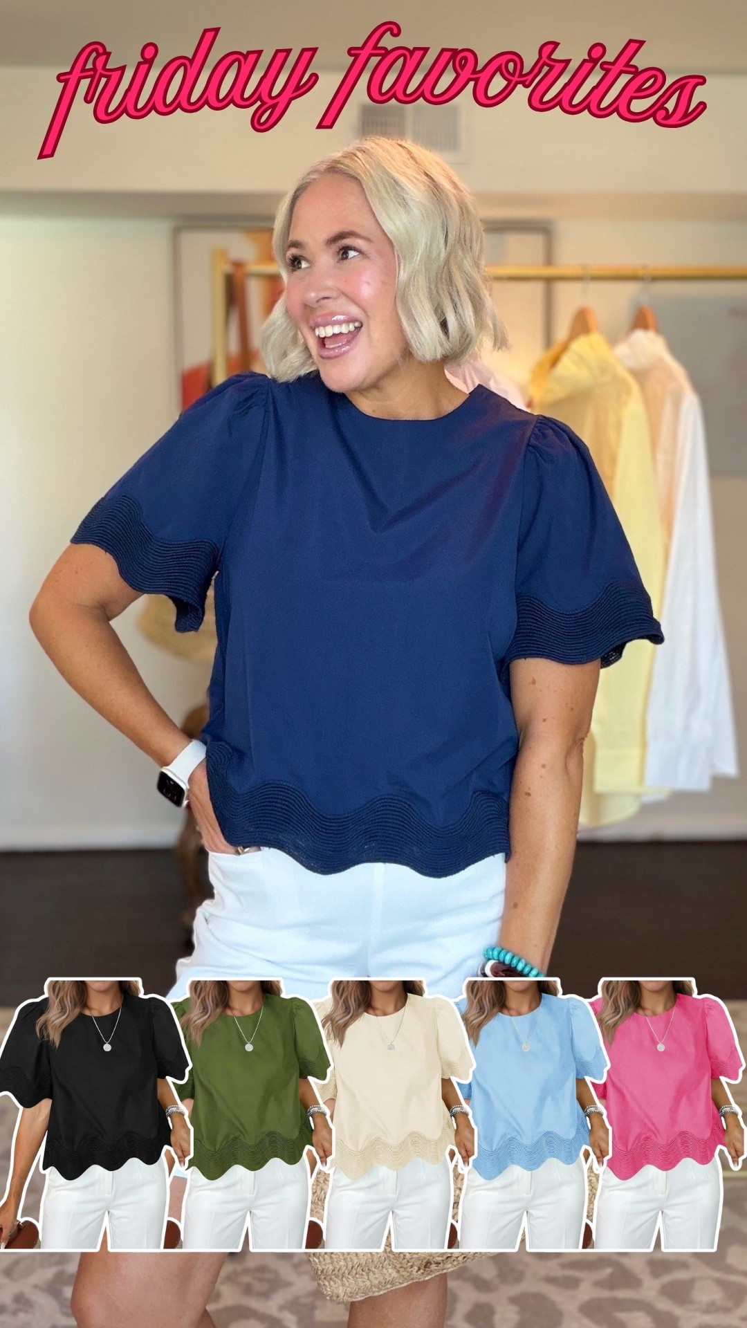 Love the scallop details on this top!! fits true to size!! 

Summer dress,  summer outfit, midsize dress, over 40 fashion, travel outfit, mom life, what to wear, everyday chic, over 50 fashion, causal ootd, easy outfit, denim,

#LTKootd #LTKgrwm #LTKSeasonal