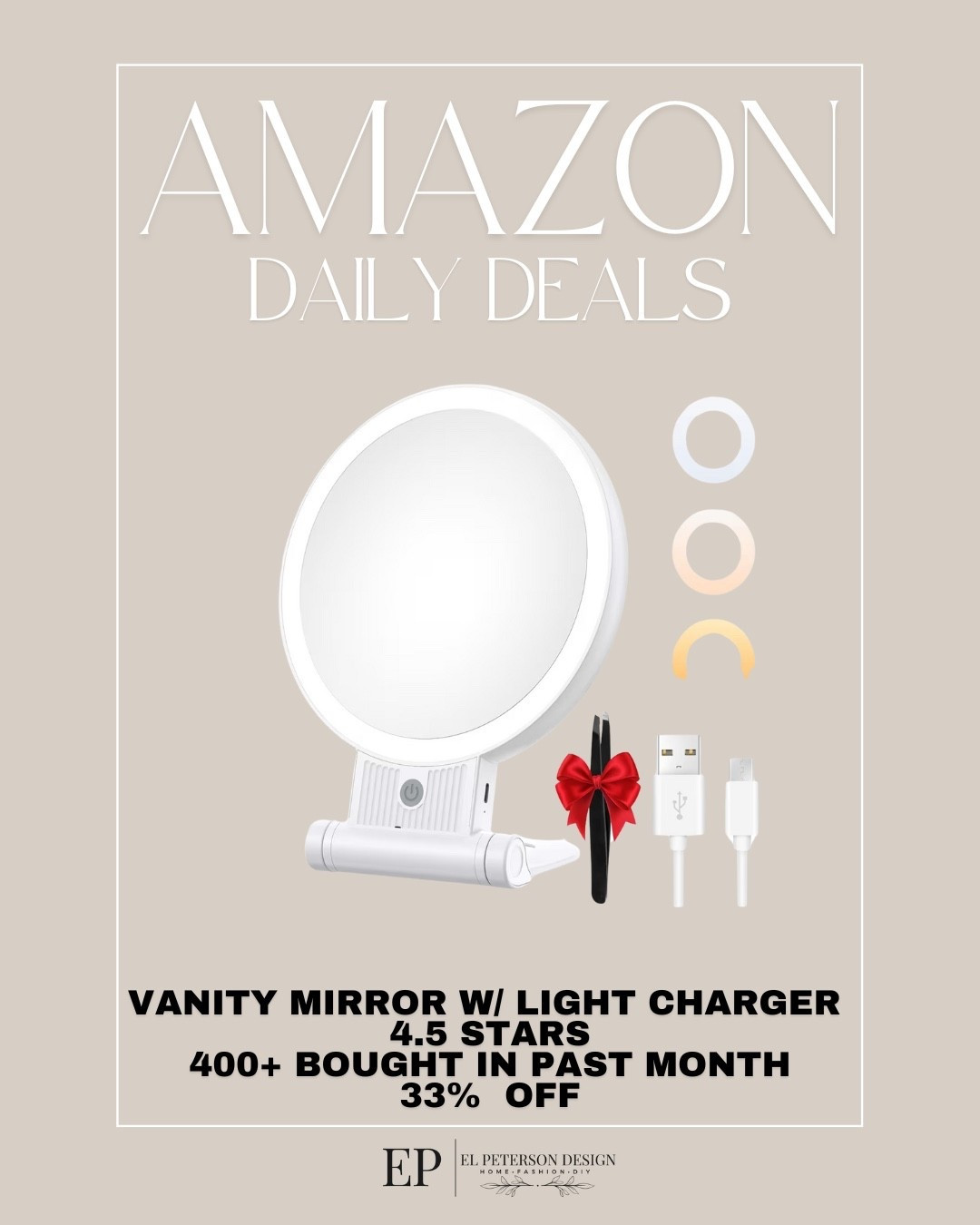 Amazon Daily Deals
Vanity Mirror 

#LTKHome #LTKSaleAlert