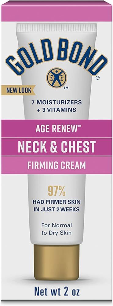 Gold Bond Age Renew Neck & Chest Firming Cream, 2 oz., Clinically Tested Skin Firming Cream | Amazon (US)