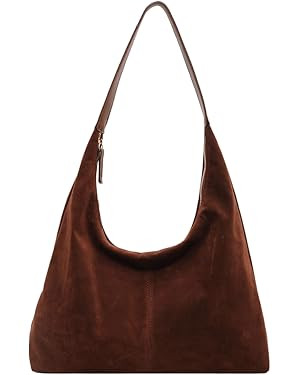 Women Leather Shoulder Bag Versatile Hobo Bag and Clutch Casual 2pcs Shoulder Bag and Handbag Set... | Amazon (US)