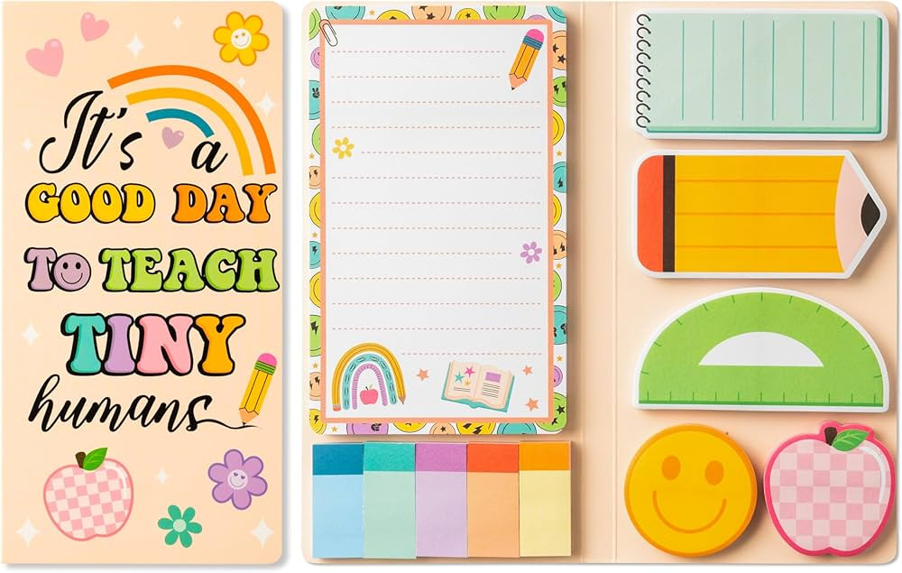 B1ykin Sticky Notes Set - Cartoon Theme Cute Self-Stick Notes Pad Gift， Self-Adhesive Writing M... | Amazon (US)